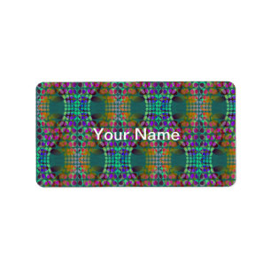 Dotted Orderly Chaos Wallpaper coloured + your tex Label