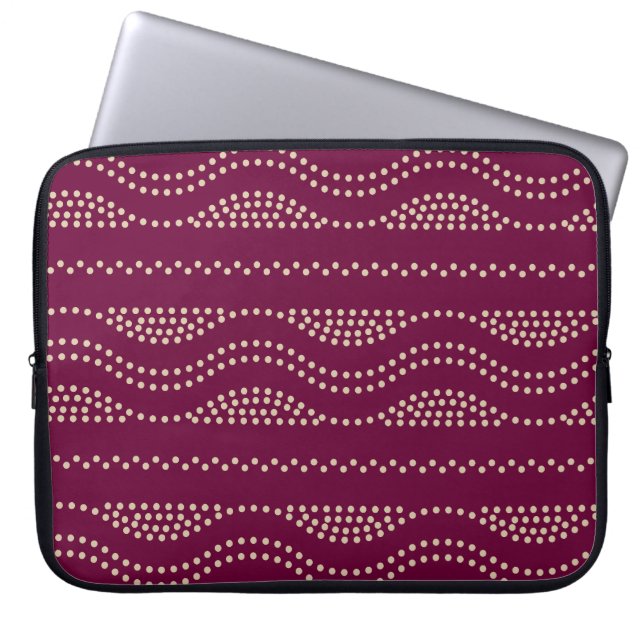 dotted path laptop sleeve (Front)