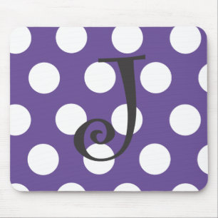 Dotted Purple Mousepad "J"
