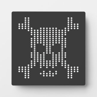 Dotted Skull Halftone Plaque