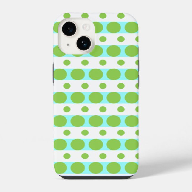 Dotted Stripe iPhone Case (Back)