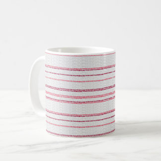 Dotted striped pattern. coffee mug