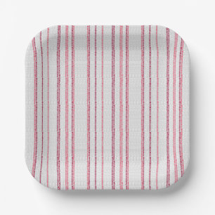 Dotted striped pattern. paper plate