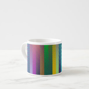 Dotted Stripes Pattern coloured + your ideas Espresso Cup