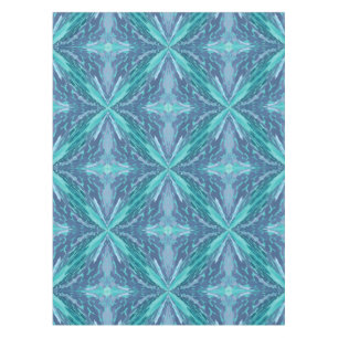 Dotted Turquoise X Pattern Tablecloth