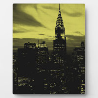 Dotted Yellow Black New York City
