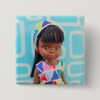 Dottie Colourful Geometry 15 Cm Square Badge