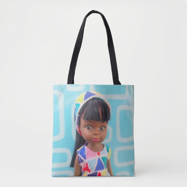 Dottie Colourful Geometry Tote Bag (Front)