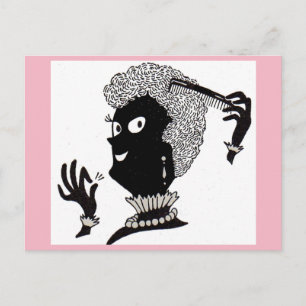 Dottie doing her ‘do postcard