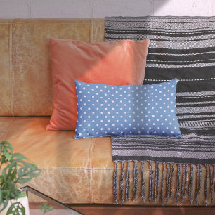 Dotty Delight Blue Decorative Cushion