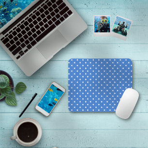 Dotty Delight Blue Mouse Pad