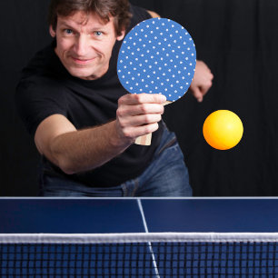 Dotty Delight Blue Ping Pong Paddle