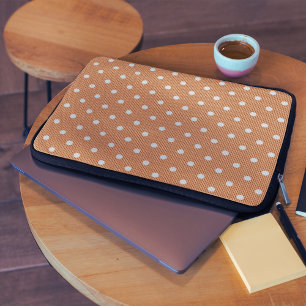 Dotty Delight Orange Laptop Sleeve
