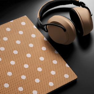 Dotty Delight Orange Mouse Pad