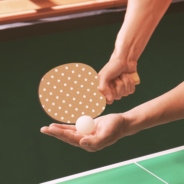 Dotty Delight Orange Ping Pong Paddle (Dotty Delight Orange Ping Pong Paddle)