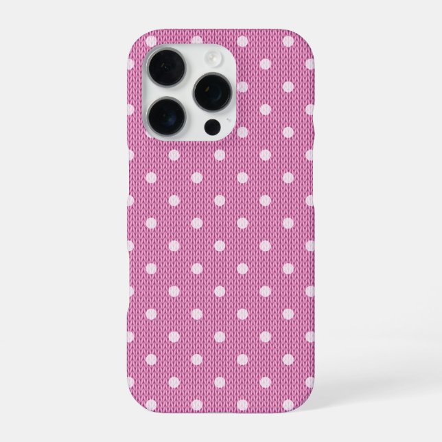  Dotty Delight Pink iPhone Case (Back)