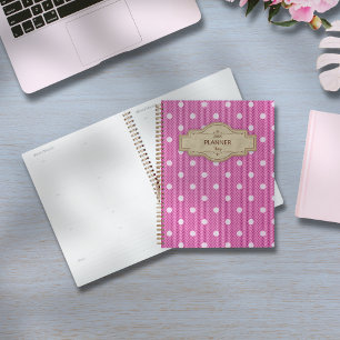 Dotty Delight Pink Planner