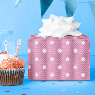 Dotty Delight Pink Wrapping Paper