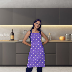 Dotty Delight Purple Apron