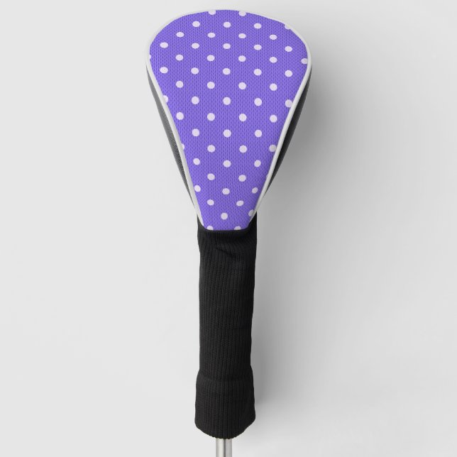 Dotty Delight Purple Golf Head Cover (Front)