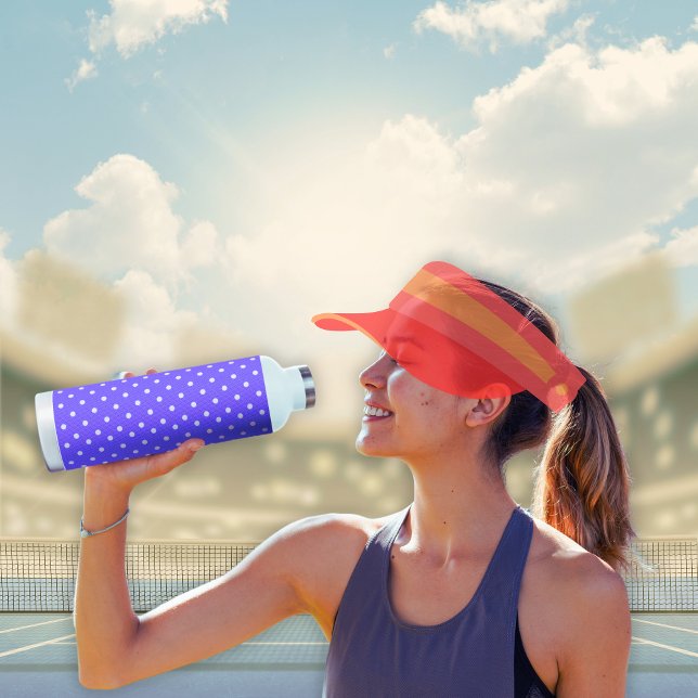  Dotty Delight Purple Water Bottle (A woman drinks a Dotty Delight Purple Water Bottle. )