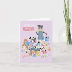 Dotty Dog Cuddly Toy Birthday Cuddles Card