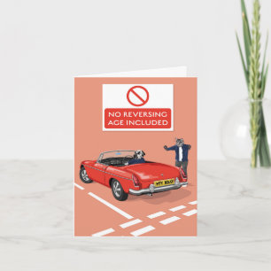Dotty Dog No Reversing, Age Included Car Birthday  Card