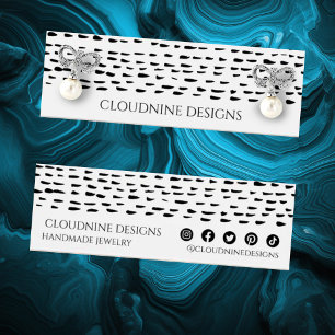 Dotty Earring Necklace Jewellery Mini Display Card