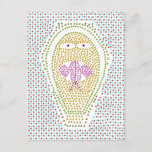 Dotty Egyptian Cobra Postcard