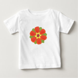 Dotty Flower Baby Romper T-Shirt