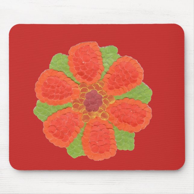 Dotty Flower Mouse Mat (Front)