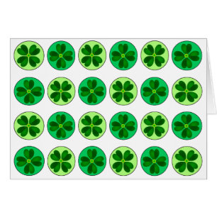 Dotty Lucky Shamrocks Card