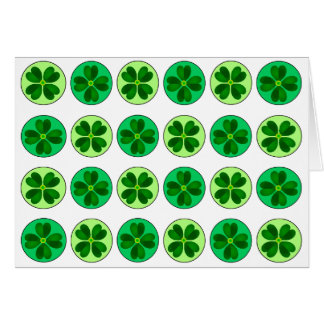 Dotty Lucky Shamrocks Card