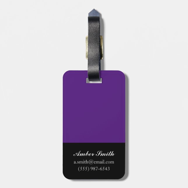 Dotty Luggage Tag (Back Vertical)