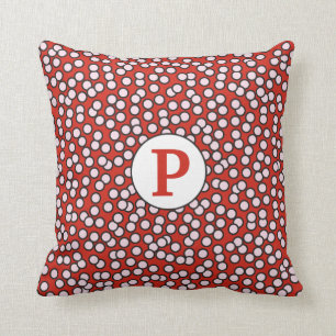Dotty Monogram Pattern Cushion
