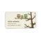 Dotty Owls Address Label