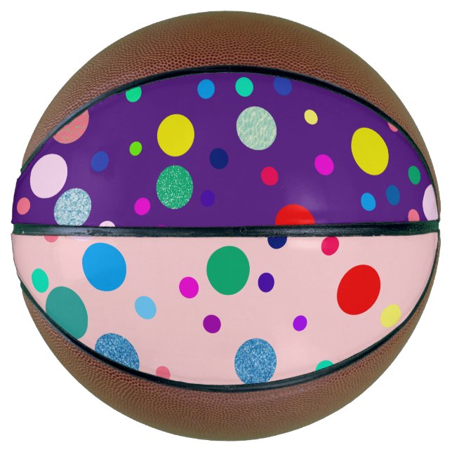 Dotty pattern Mini Basketball Hoop (Front)