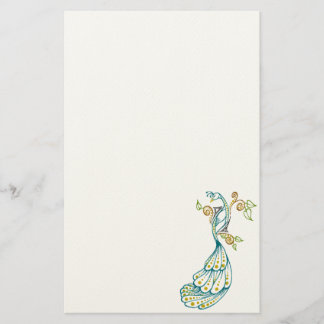 Dotty Peacock Colour Stationary Stationery