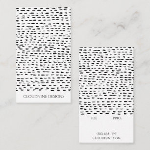 Dotty PRICE SIZE CUSTOM Jewellery Display Hang Tag