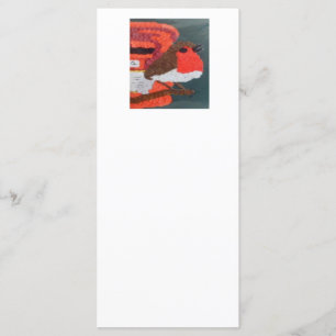 Dotty Robin Flat Menu Card
