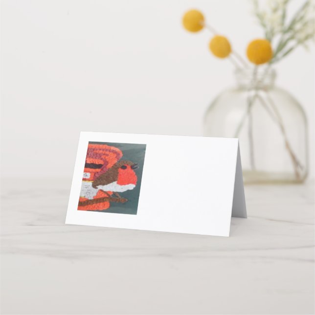 Dotty Robin Horizontal Folded Loyalty Card (Front)