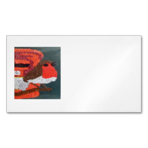 Dotty Robin Magnet Mini Business Card