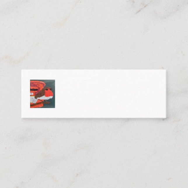 Dotty Robin Mini Business Card (Front)