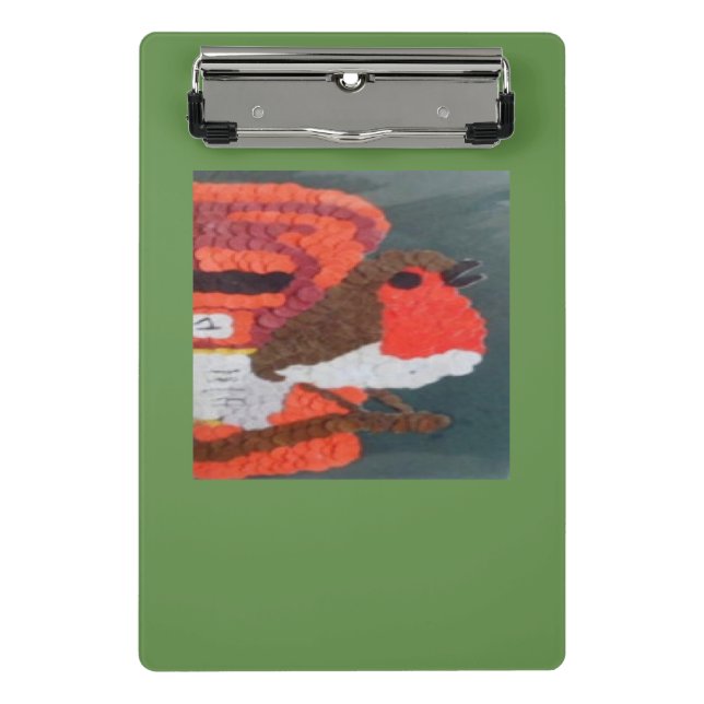 Dotty Robin Mini Clipboard (Front)