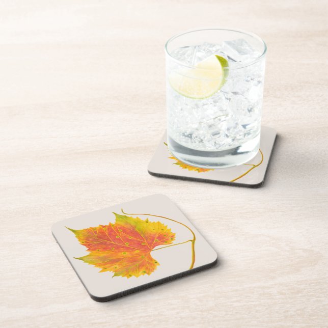 Dotty Spotty Fall on a Coaster Set (Right Side)