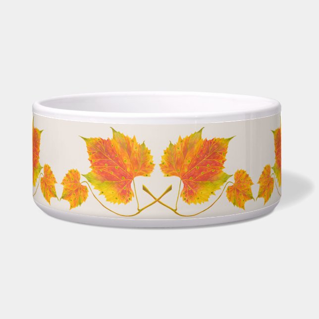 Dotty Spotty Fall on a Large Salad Bowl (Front)