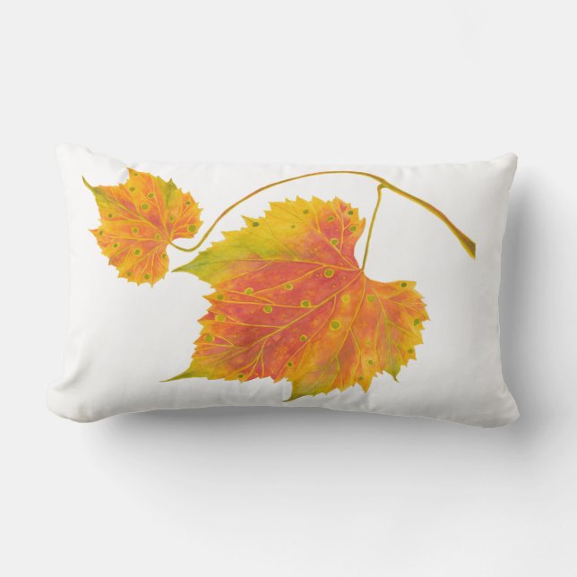 Dotty Spotty Fall on a Lumbar Pillow (Front)