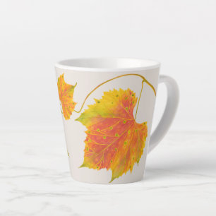 Dotty Spotty Fall on a Small Latte Mug