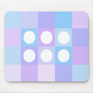 Dotty squares and circles mouse pad