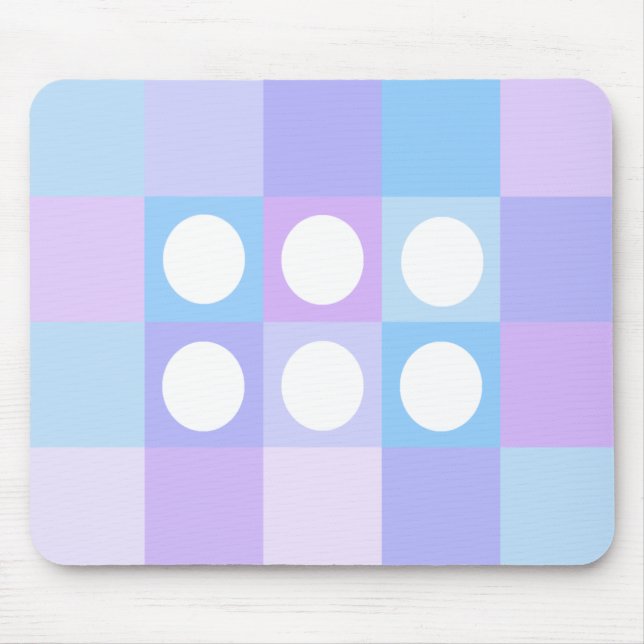 Dotty squares and circles mouse pad (Front)